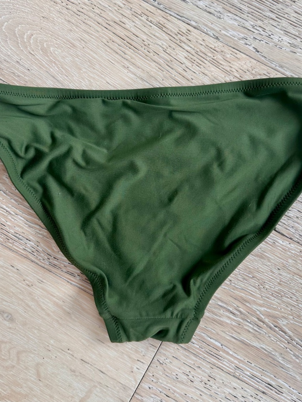 J CREW Crop Halter Bikini, Safari (Olive) S top, XS Bottom - Picture 7 of 8